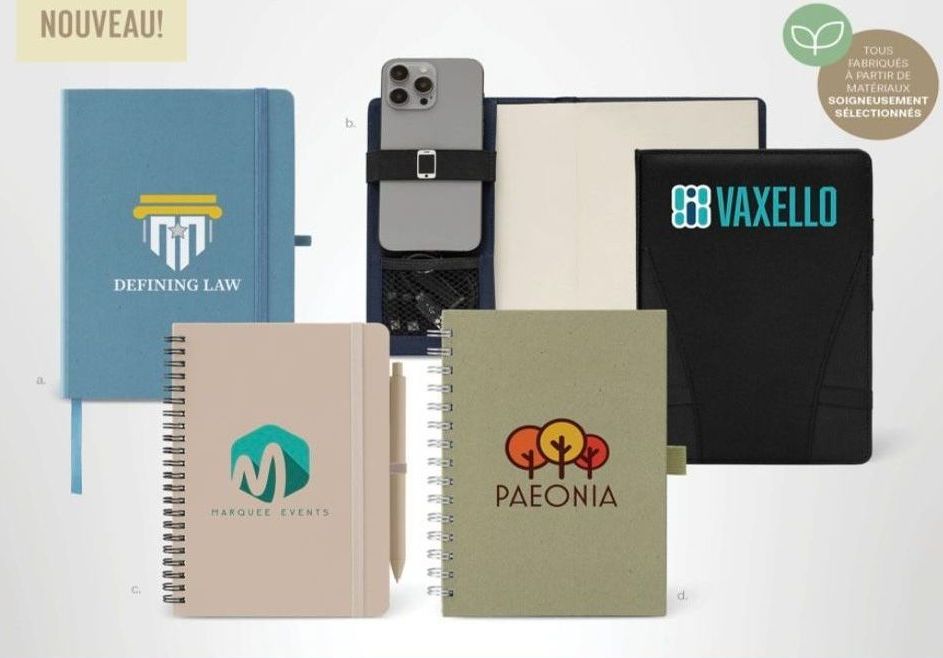 Plusieurs carnets de notes personnalisés