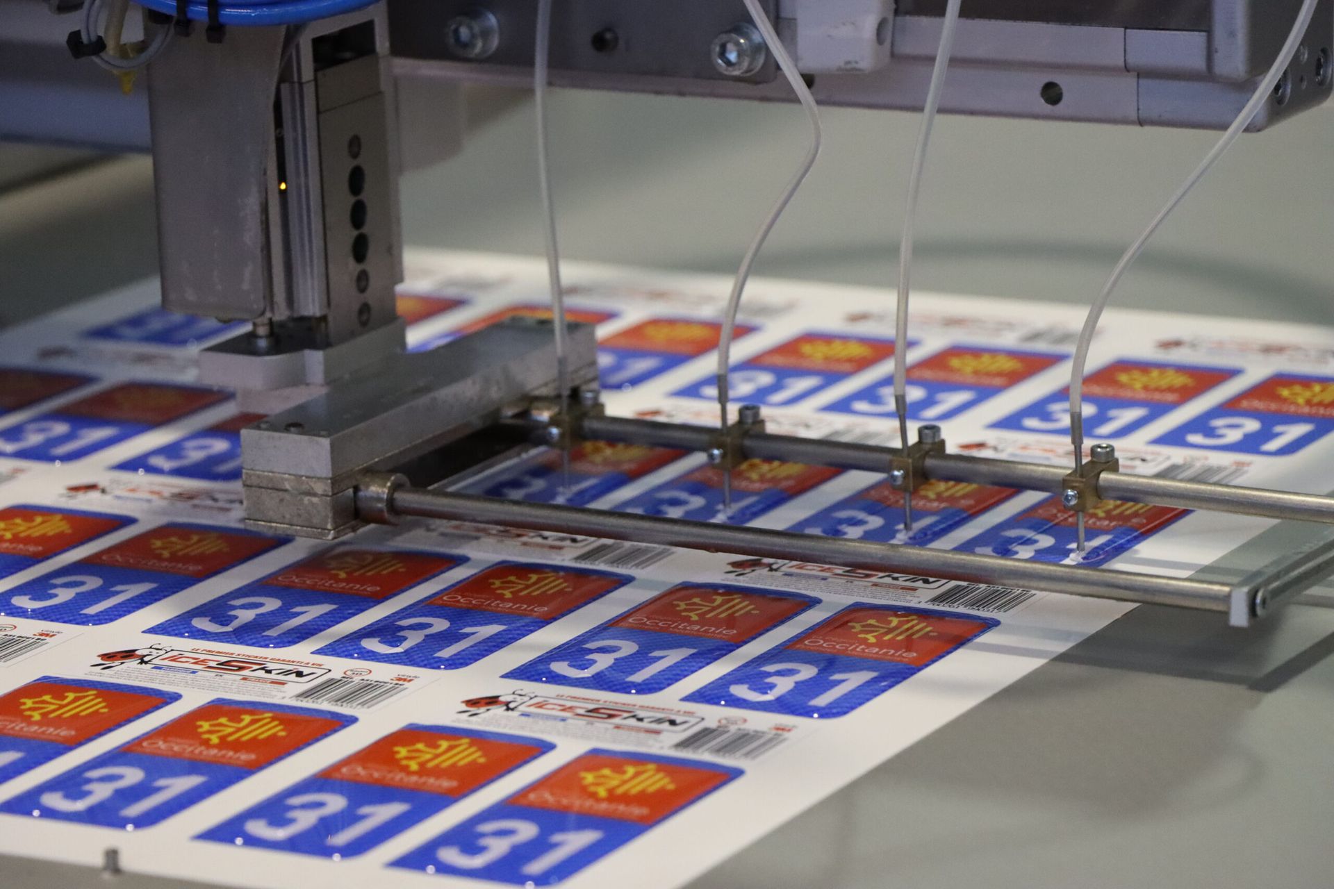 Impression en série d'un logo