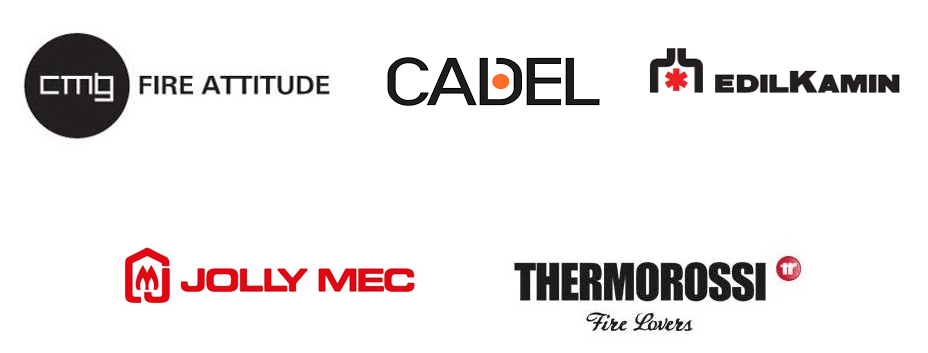 Différents logos de marques partenaires de l'entreprise