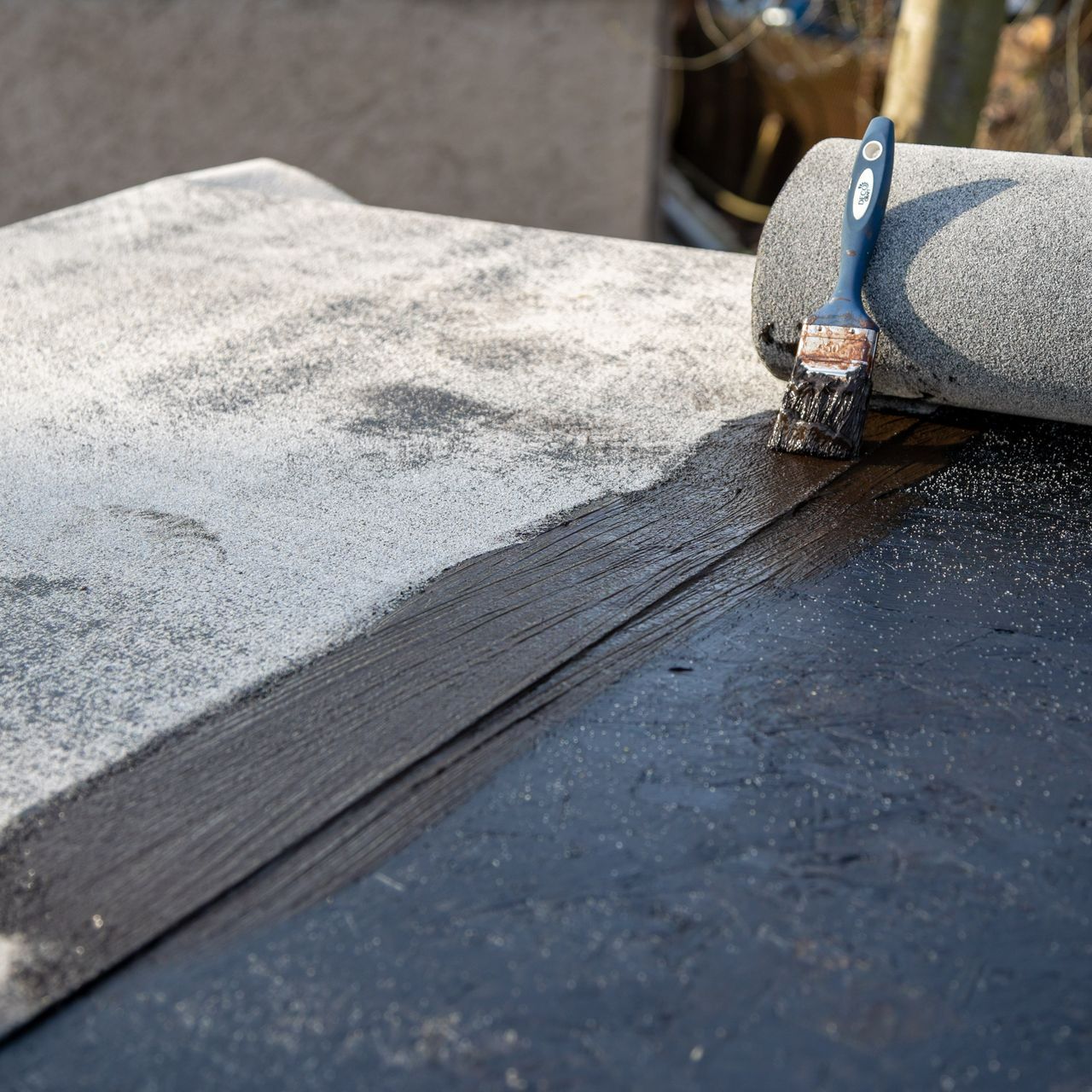 Un pinceau pour les travaux