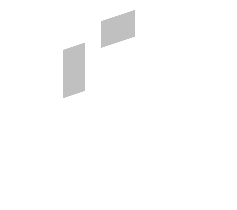 Dos rectángulos grises sobre fondo blanco, uno vertical y otro horizontal.