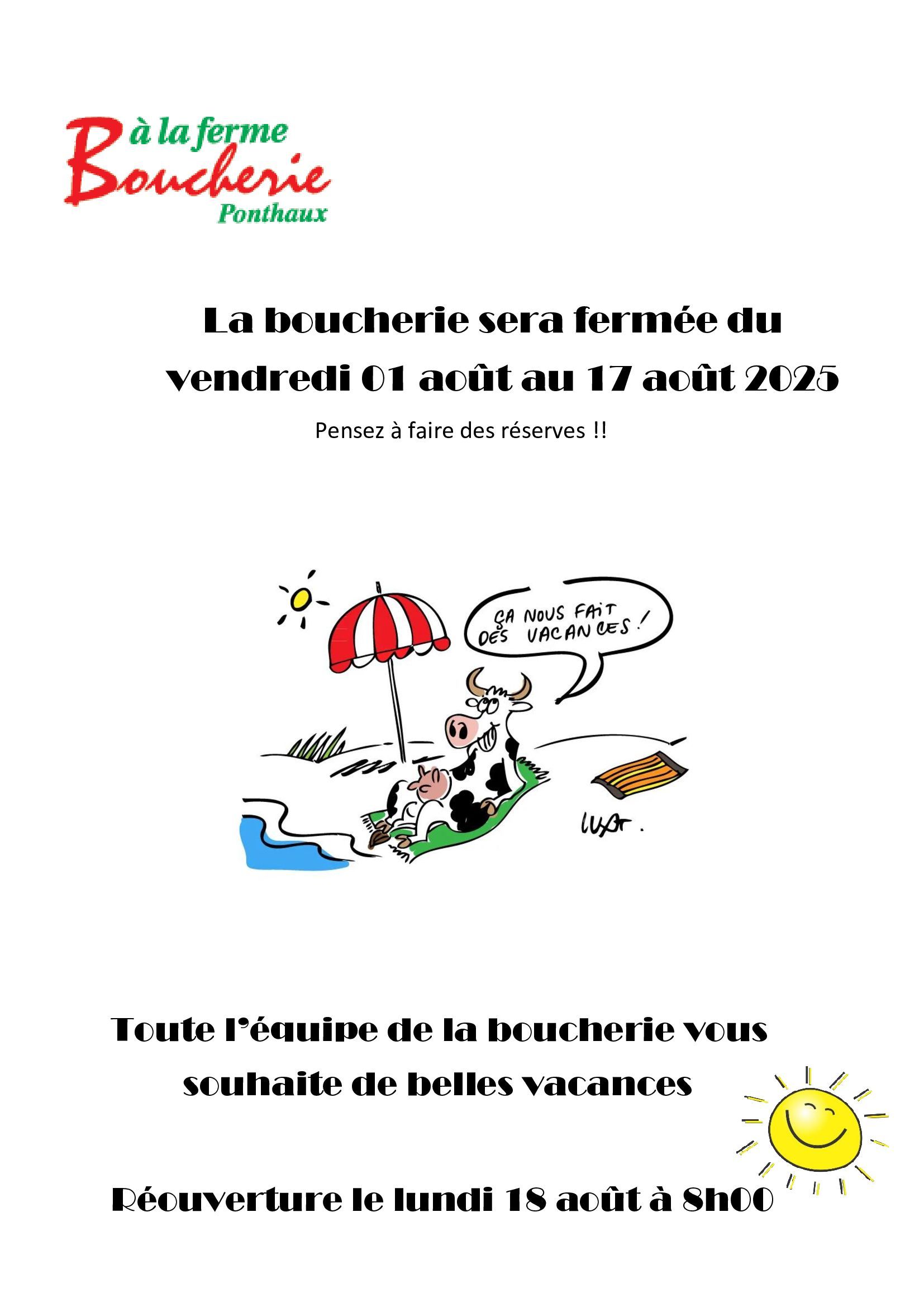 À la Ferme Boucherie - vacances d'été