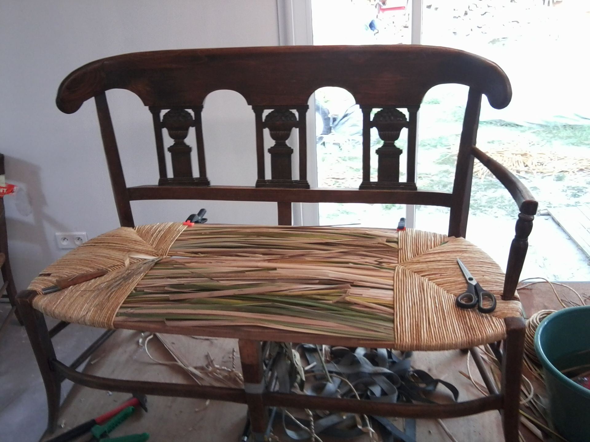 Restauration de banquette (début)