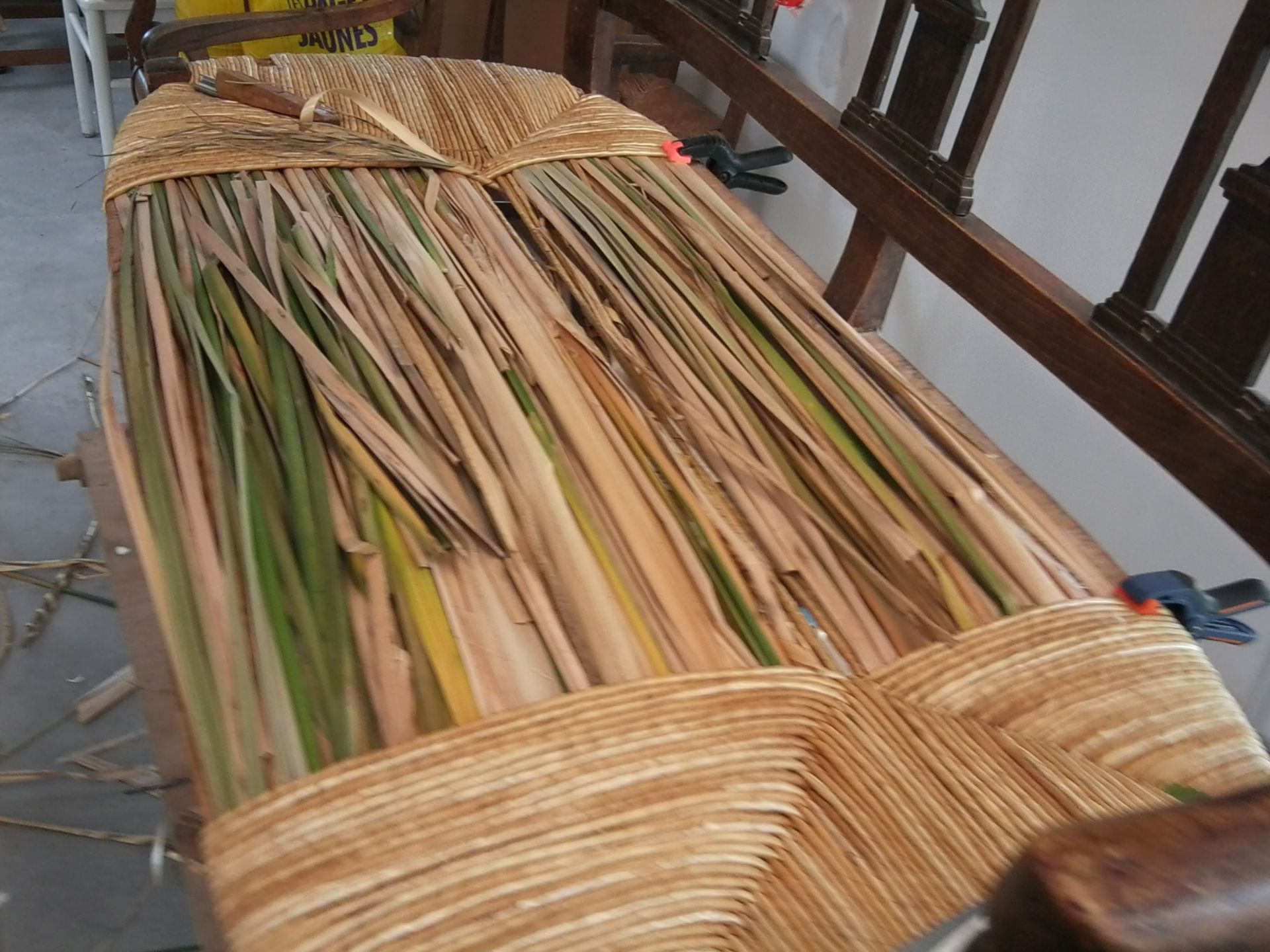 Restauration de banquette (en cours)