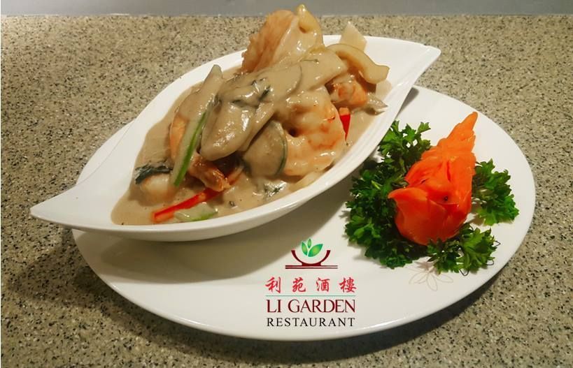 Li Garden - crevette au curry vert thaï