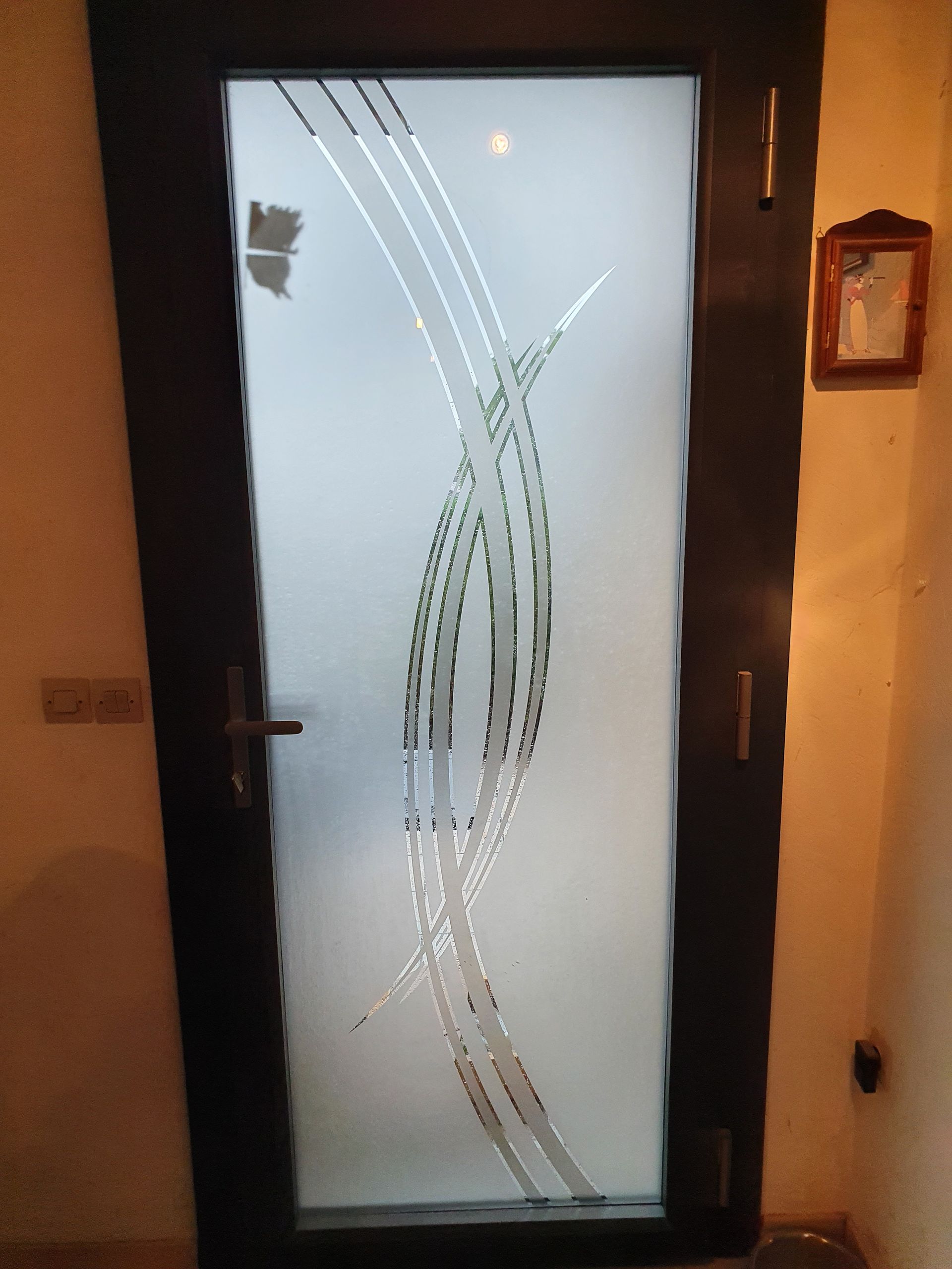 Porte d'entrée vitrée 