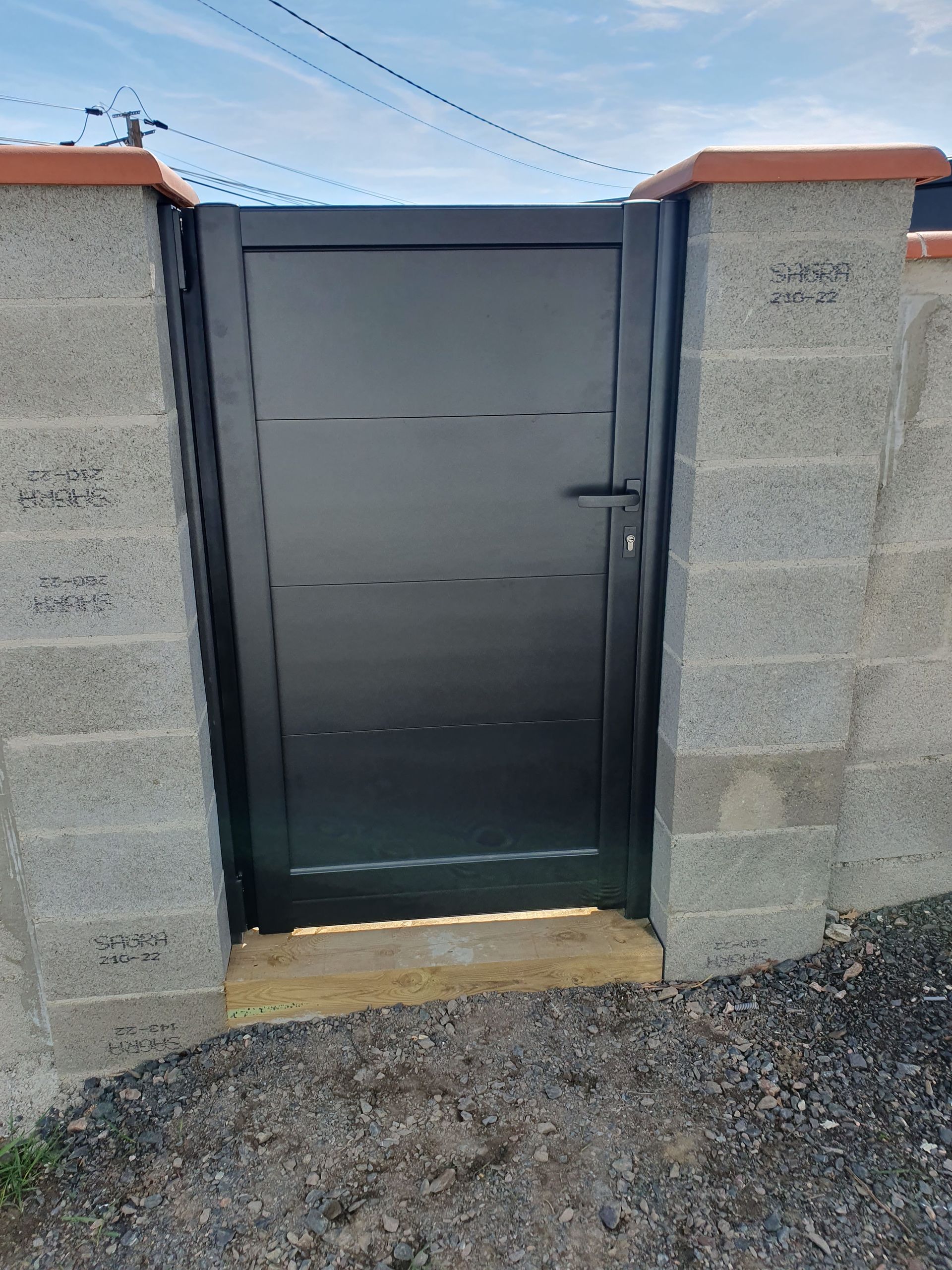 Portillon gris anthracite