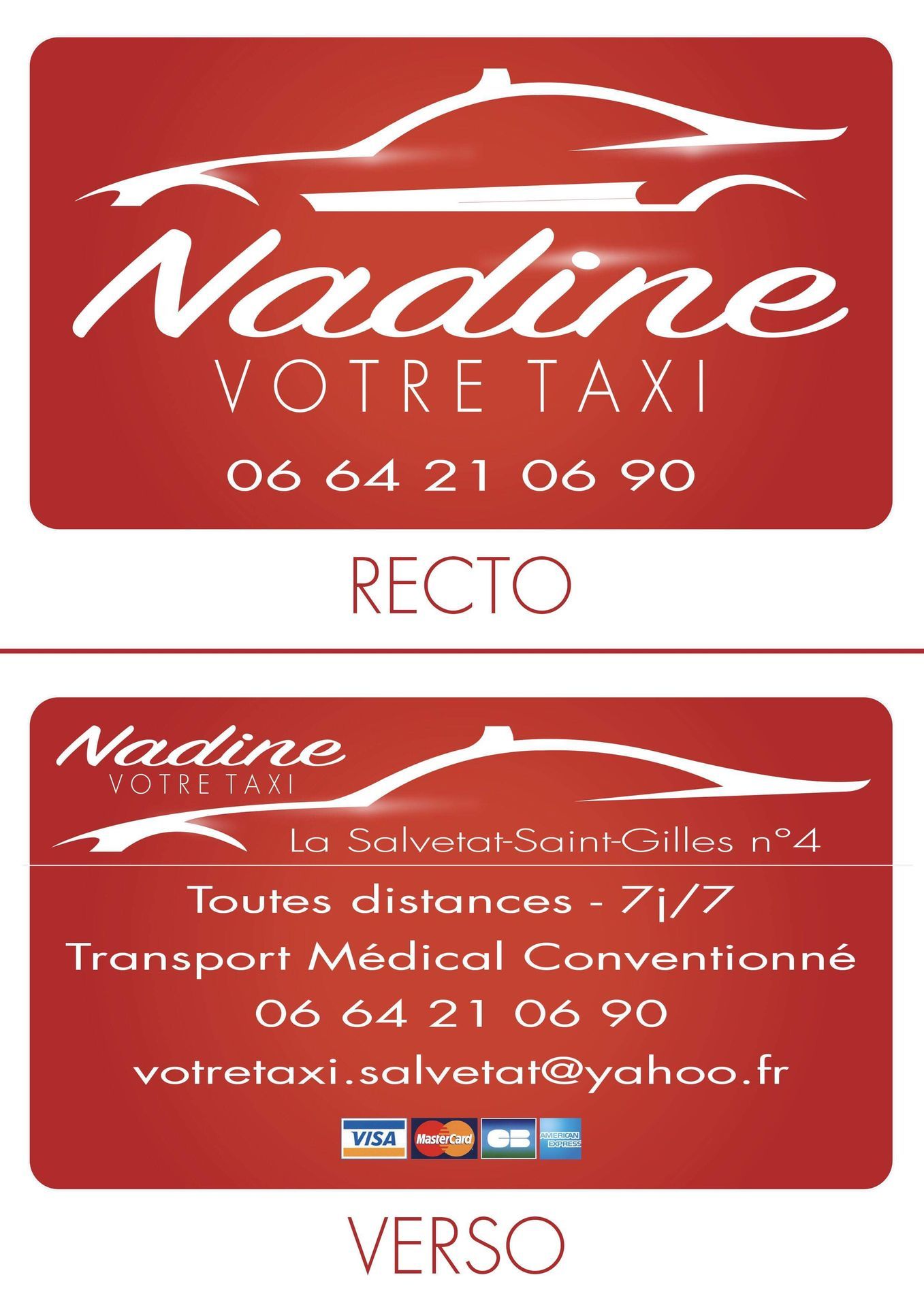 Logo Nadine, Votre Taxi