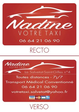Logo Nadine, Votre Taxi