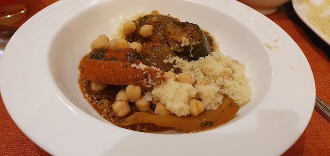 Asiette de couscous aux légumes
