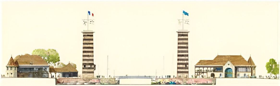 Deux bâtiments publics dont un espace restaurant et cuisine - Deauville (14).