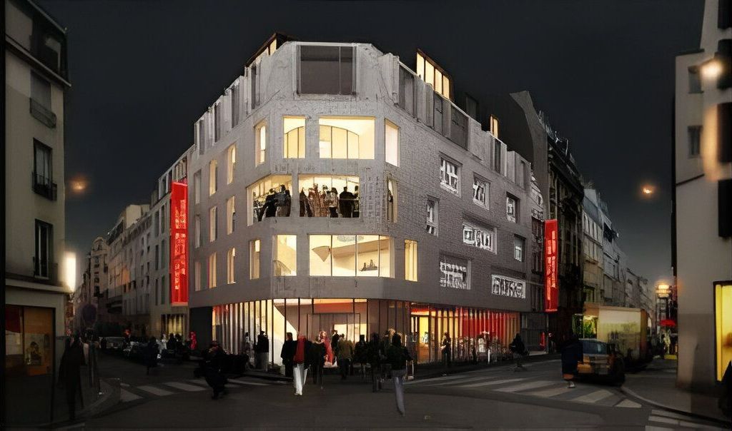 Construction d'un restaurant-café littéraire, une salle de spectacle, une salle de cours de chant, des bureaux et des ateliers d'artistes - Paris (75).