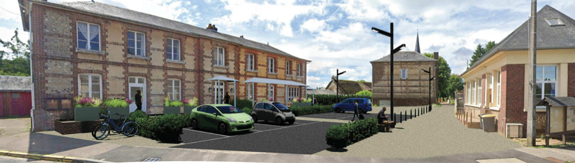 Réhabilitation de l’ancienne mairie de Saint-Jacques-sur-Darnétal (76) en maison des associations.