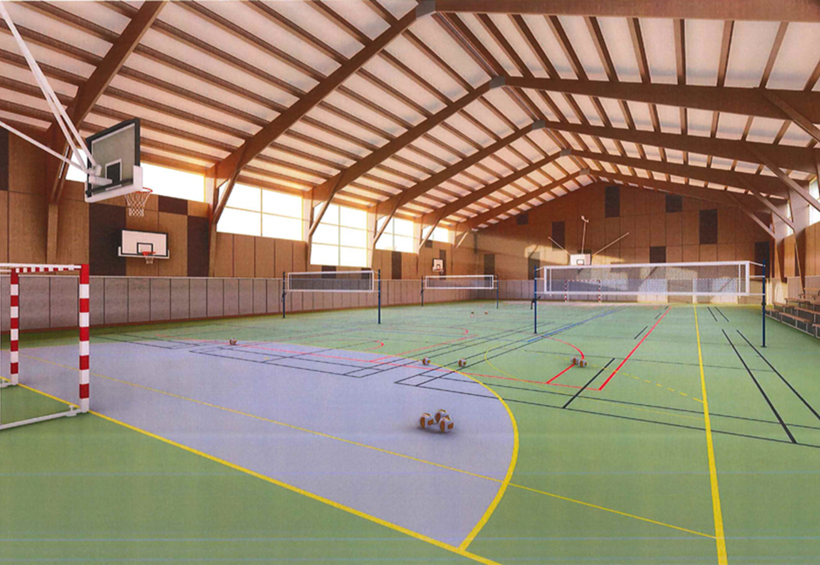 Réhabilitation du Gymnase Bernard Chandelier - LE VAL-D’HAZEY (27).