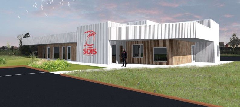 Construction d’un centre d'incendie et de secours - Mézidon-Vallée-d’Auge.