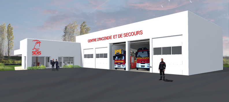Construction d’un centre d'incendie et de secours - Mézidon-Vallée-d'Auge 2.