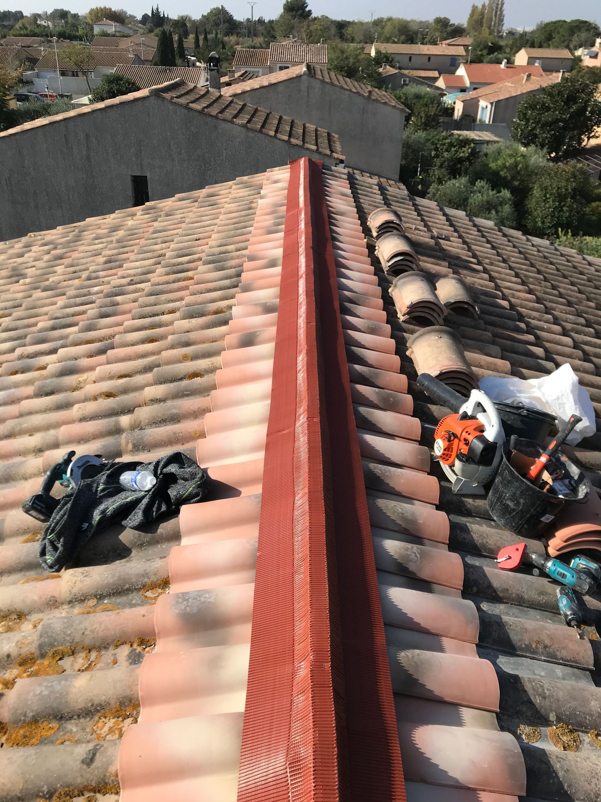 Avant rénovation chéneau