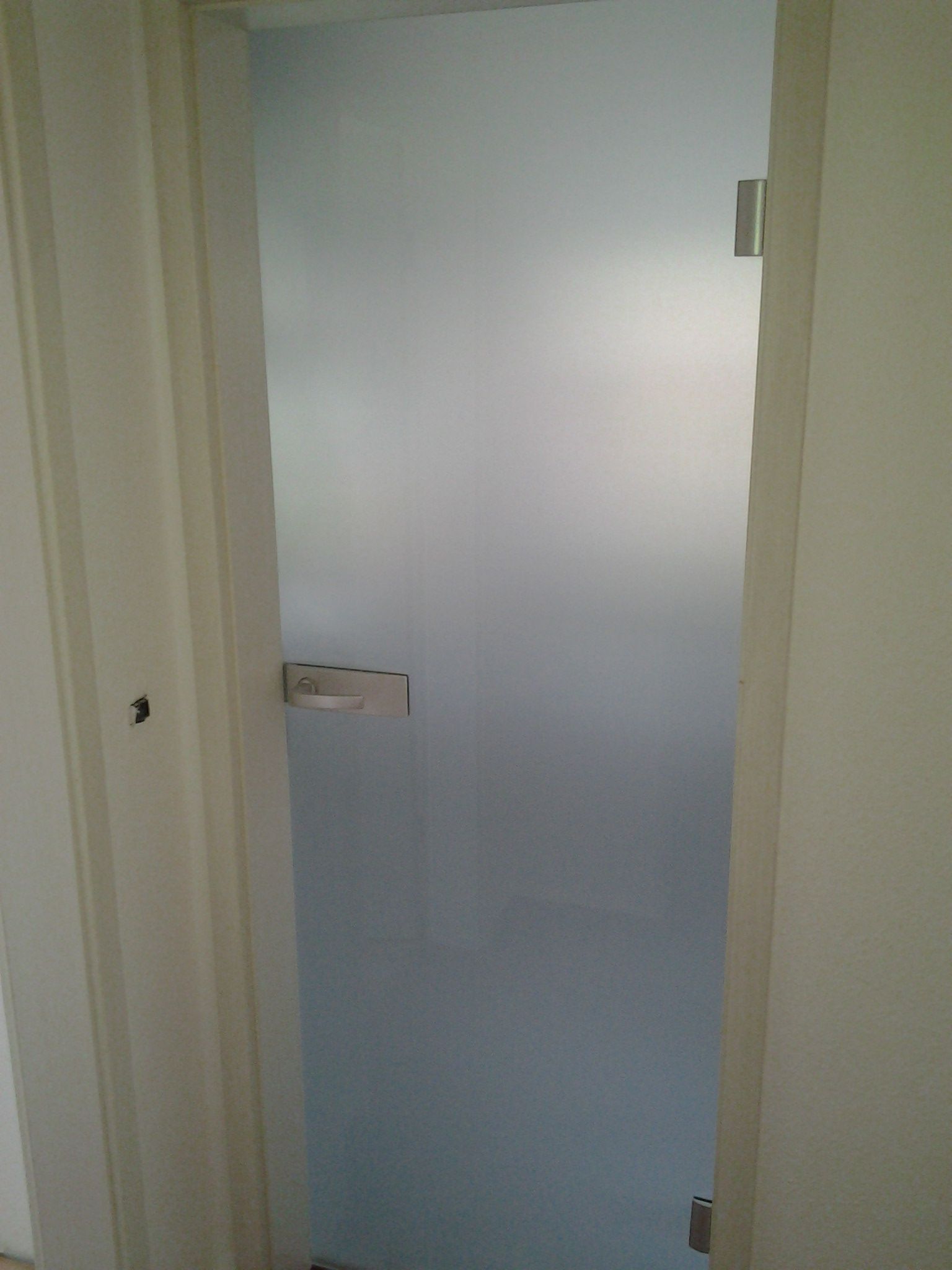 Glastür mit Motic Q