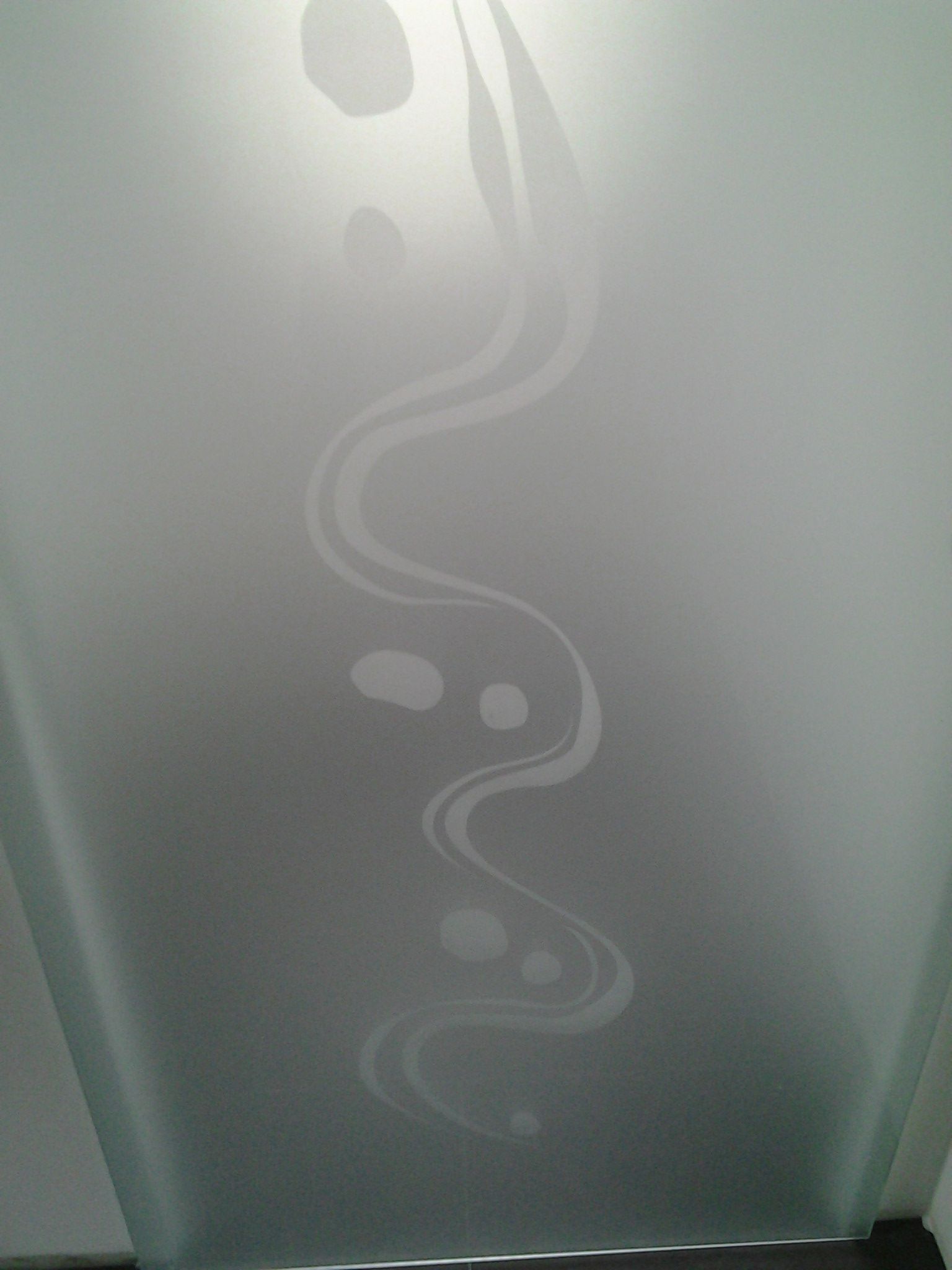 Schiebetür Satinato Sandstrahlung