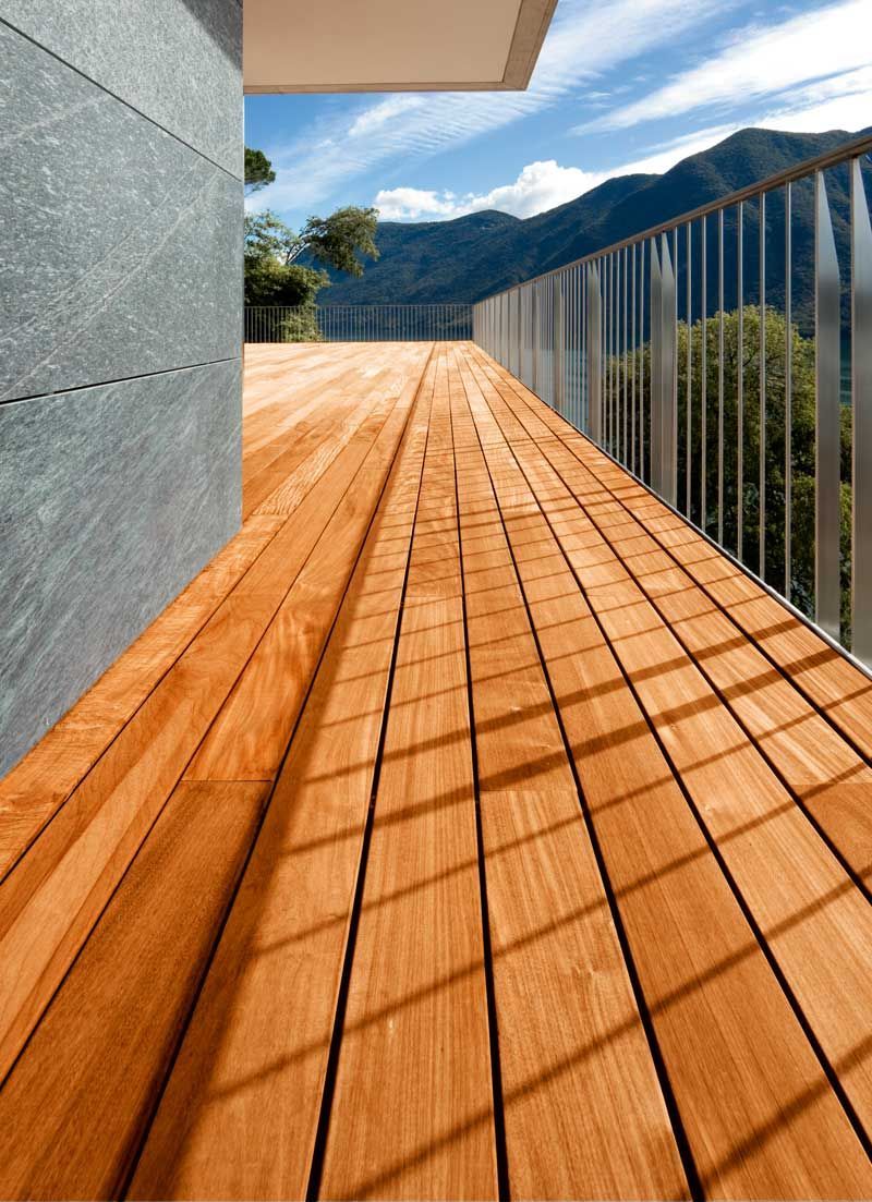 Photo d'une terrasse en ipé