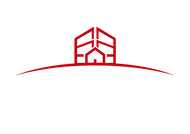 Logotipo para Neovicons: ícono de edificio rojo encima del nombre en gris, con "Proyectos Urbanísticos" debajo.