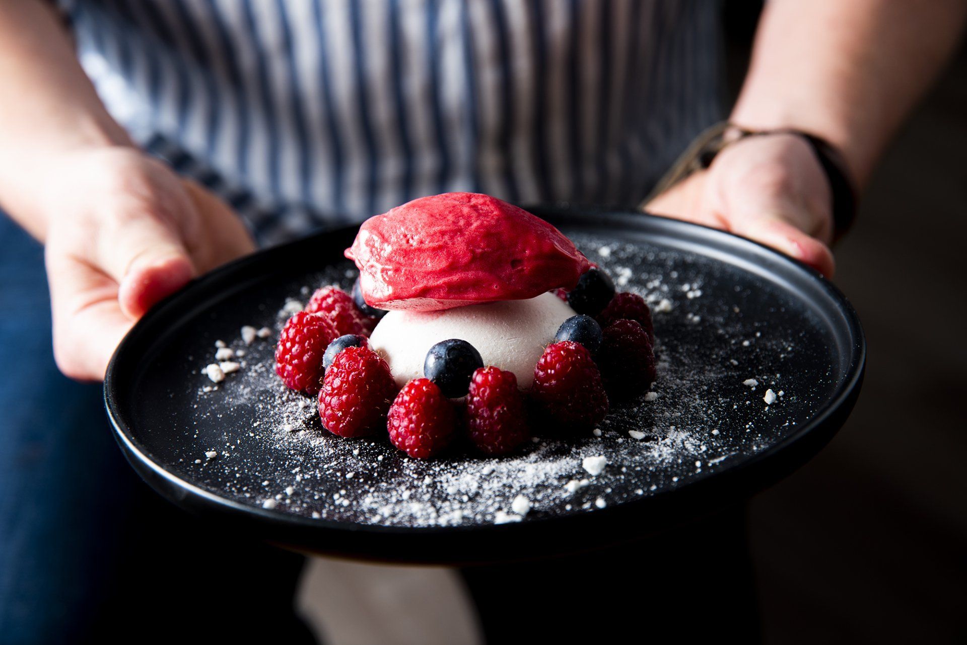 Vacherin sorbet framboise