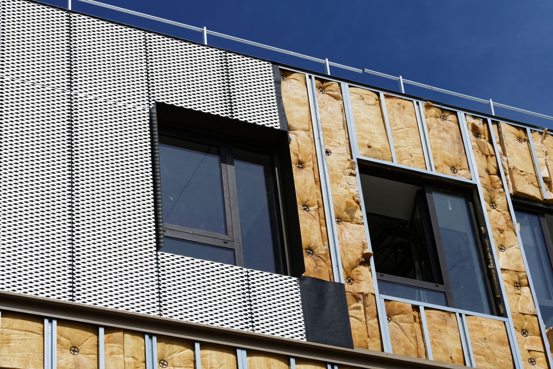Bâtiment avec isolation par l'extérieur