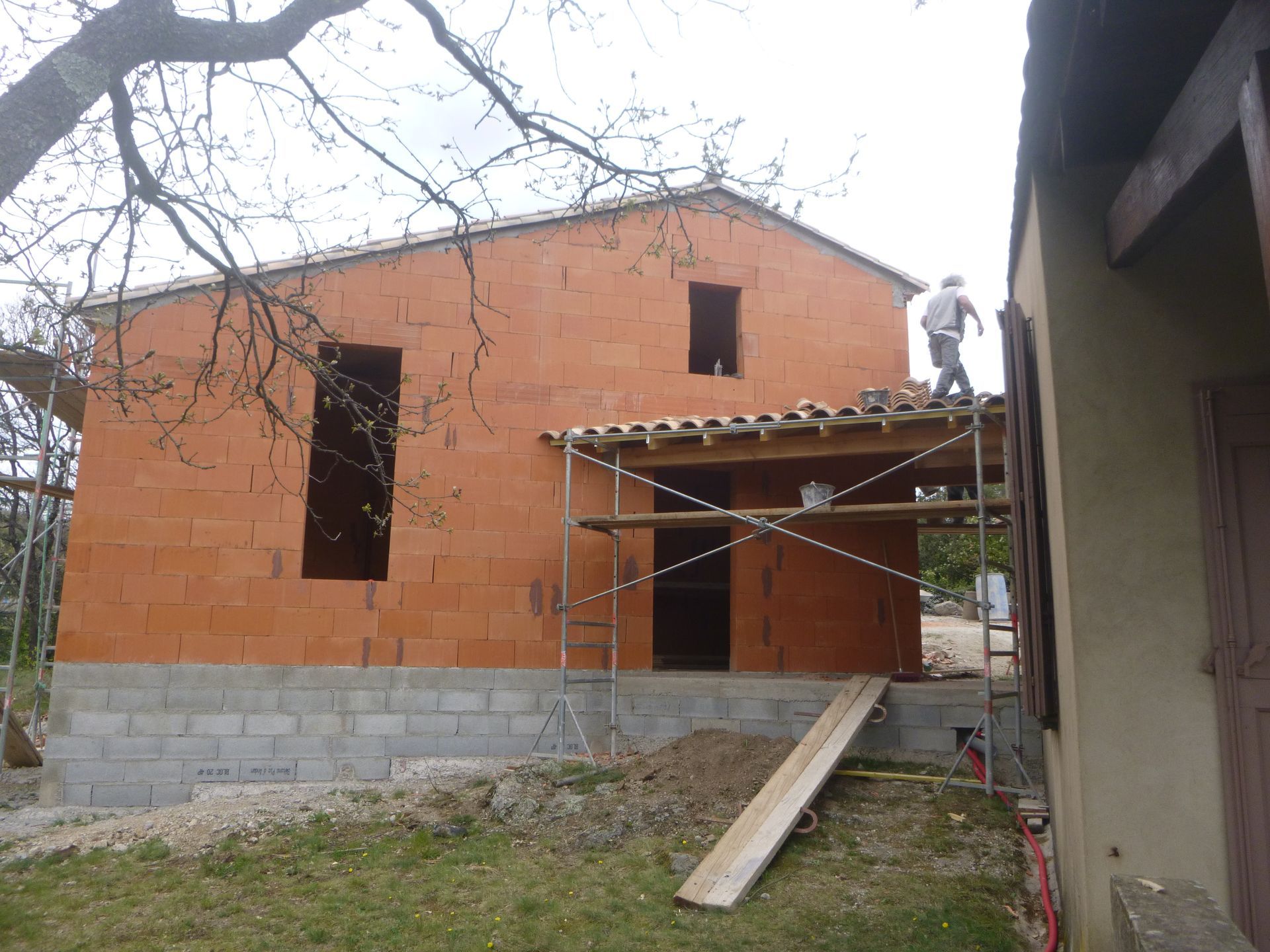 Travaux d'agrandissement à neuf