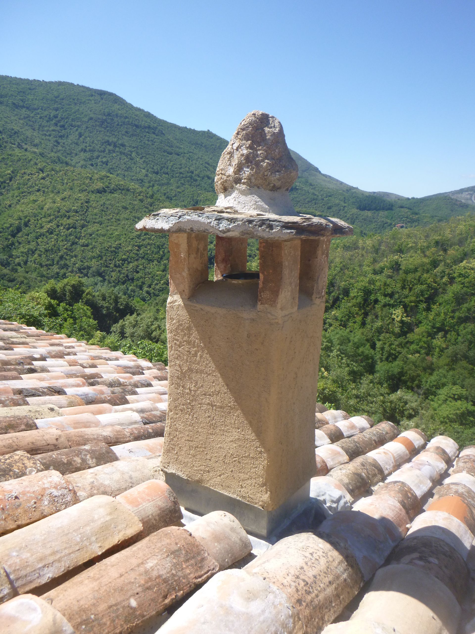 Cheminée sur toiture
