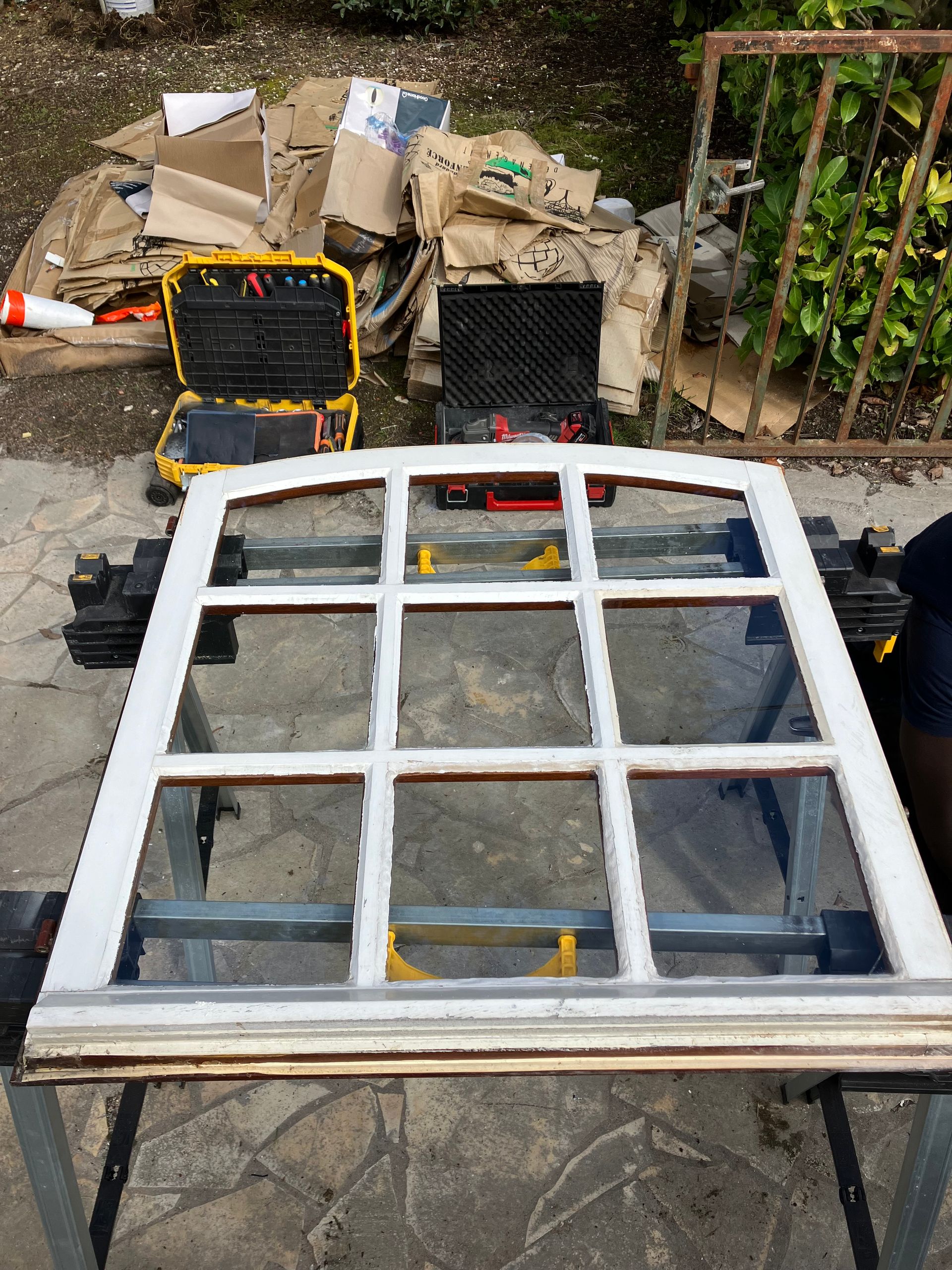 remplacement des bois par un vitrage plein