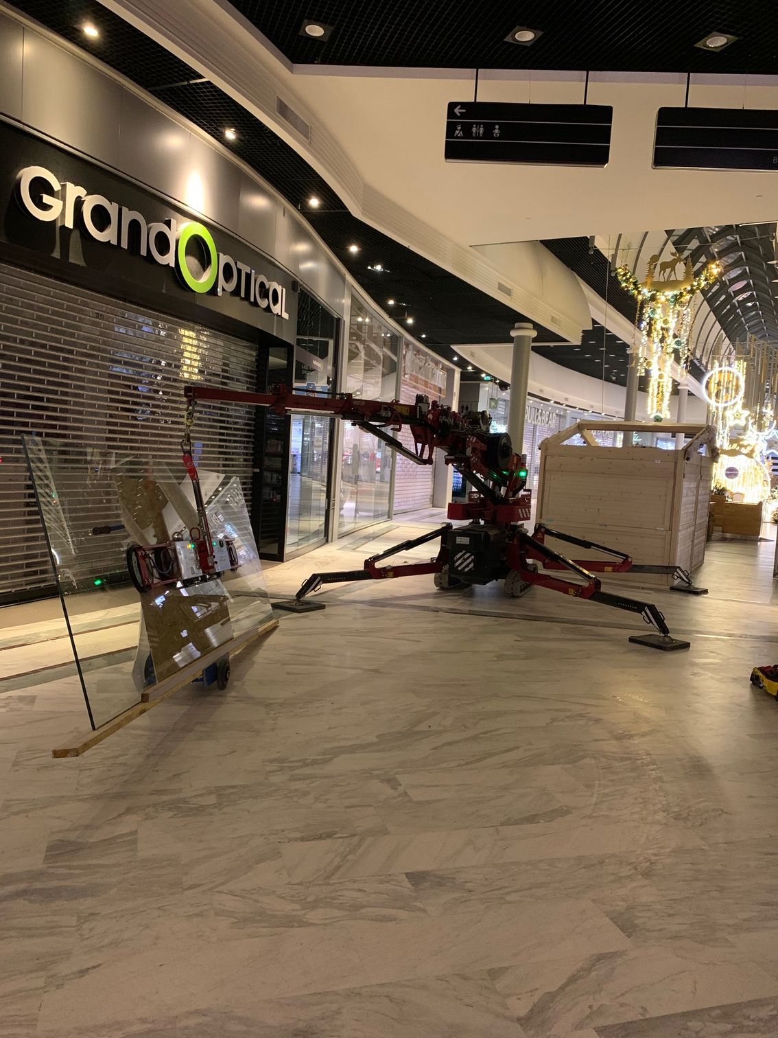 Remplacement de vitrine de magasin