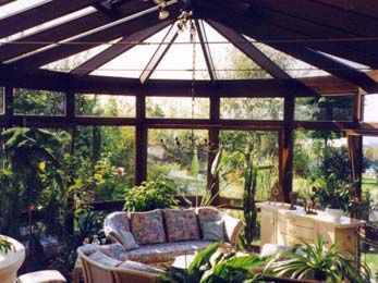 Wintergarten mit Glasdach