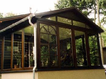 große Fenster zum Garten