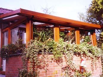große Holztreppe