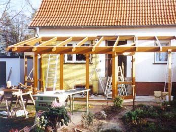 Bau einer Terrasse