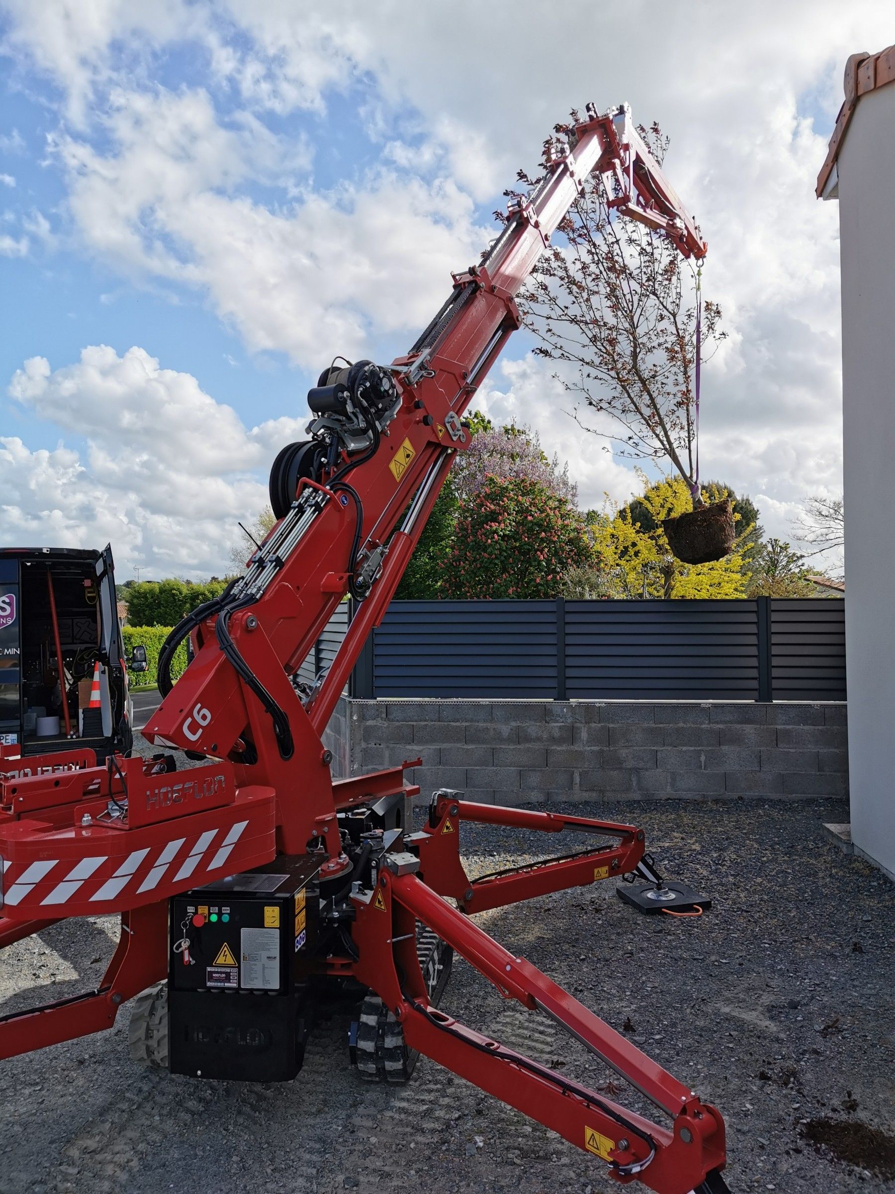 Location de mini-grue avec opérateur - Cholet