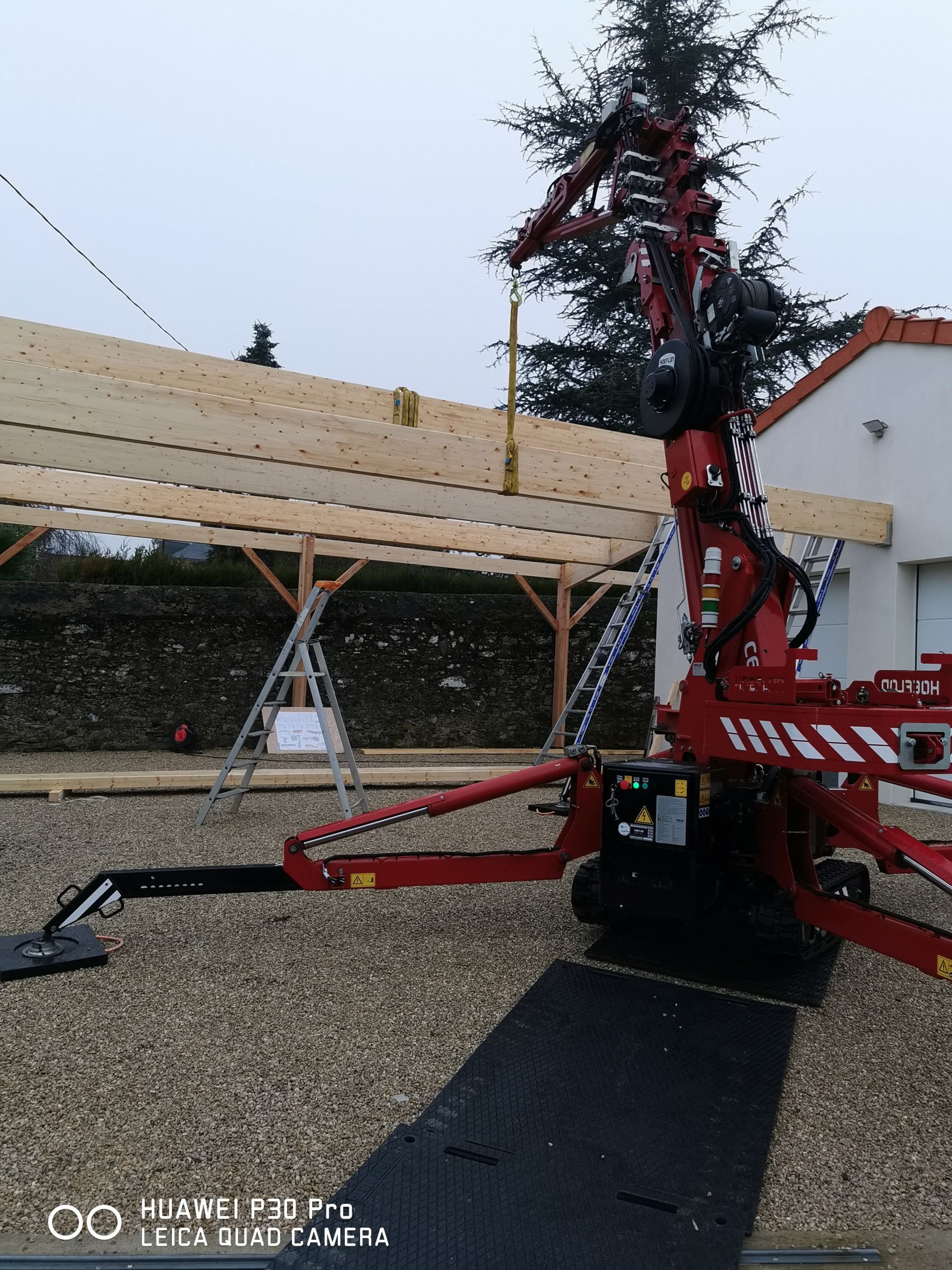 Location de mini-grue avec opérateur - Le Mans