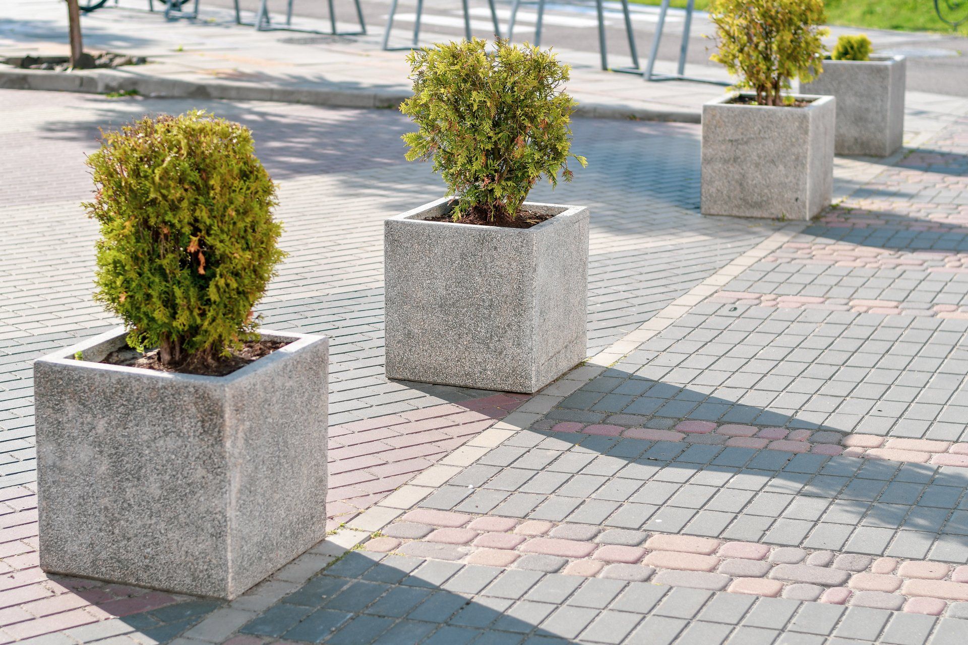 Trottoir pavé