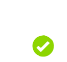 Una marca de verificación verde en un círculo sobre un fondo blanco.