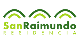 Un logo verde y blanco para san raimundo residencia