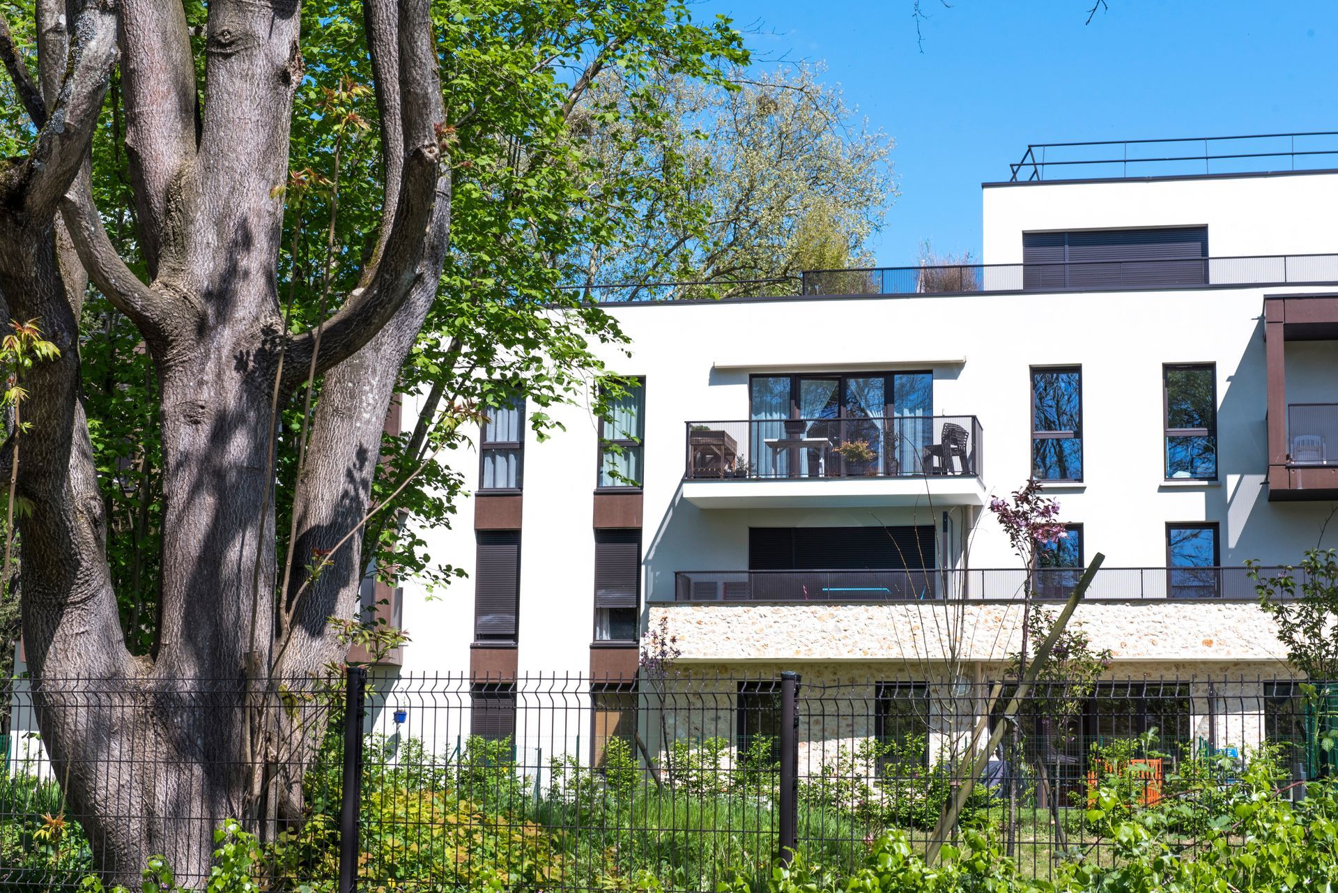 Une résidence d'habitation en Île-de-France.