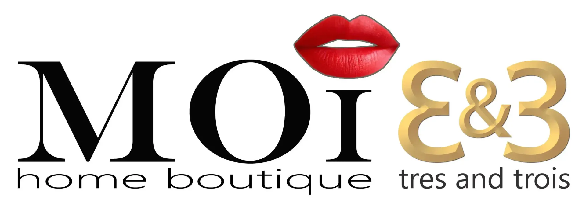 Logotipo para una boutique para el hogar con las palabras "MOI"