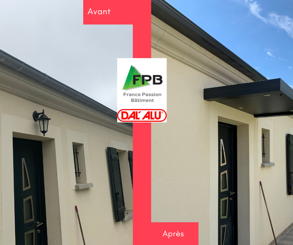 Marquise en alu Dal'Alu