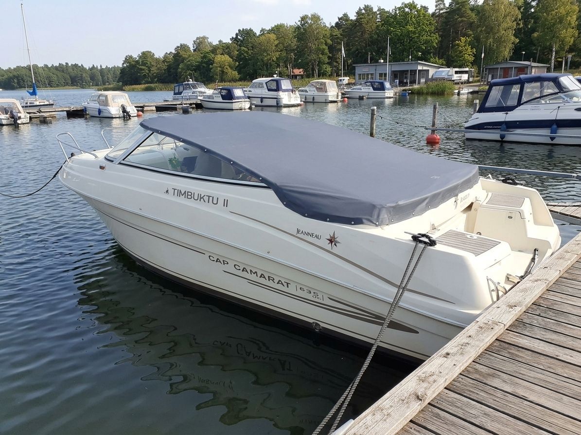 Cockpitpersenning für Motorboot