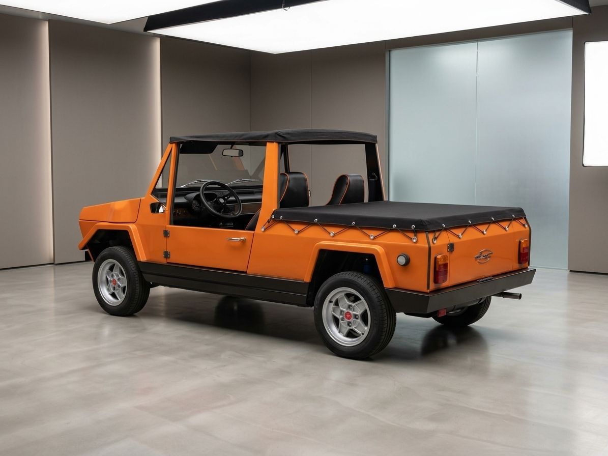 Fiat 127 Fissore Scout mit Dach und Abdeckung für Ladefläche