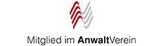 A logo for a company called mitglied im anwaltverein