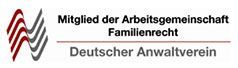 The logo for mitglied der arbeitsgemeinschaft familienrecht deutscher anwaltverein