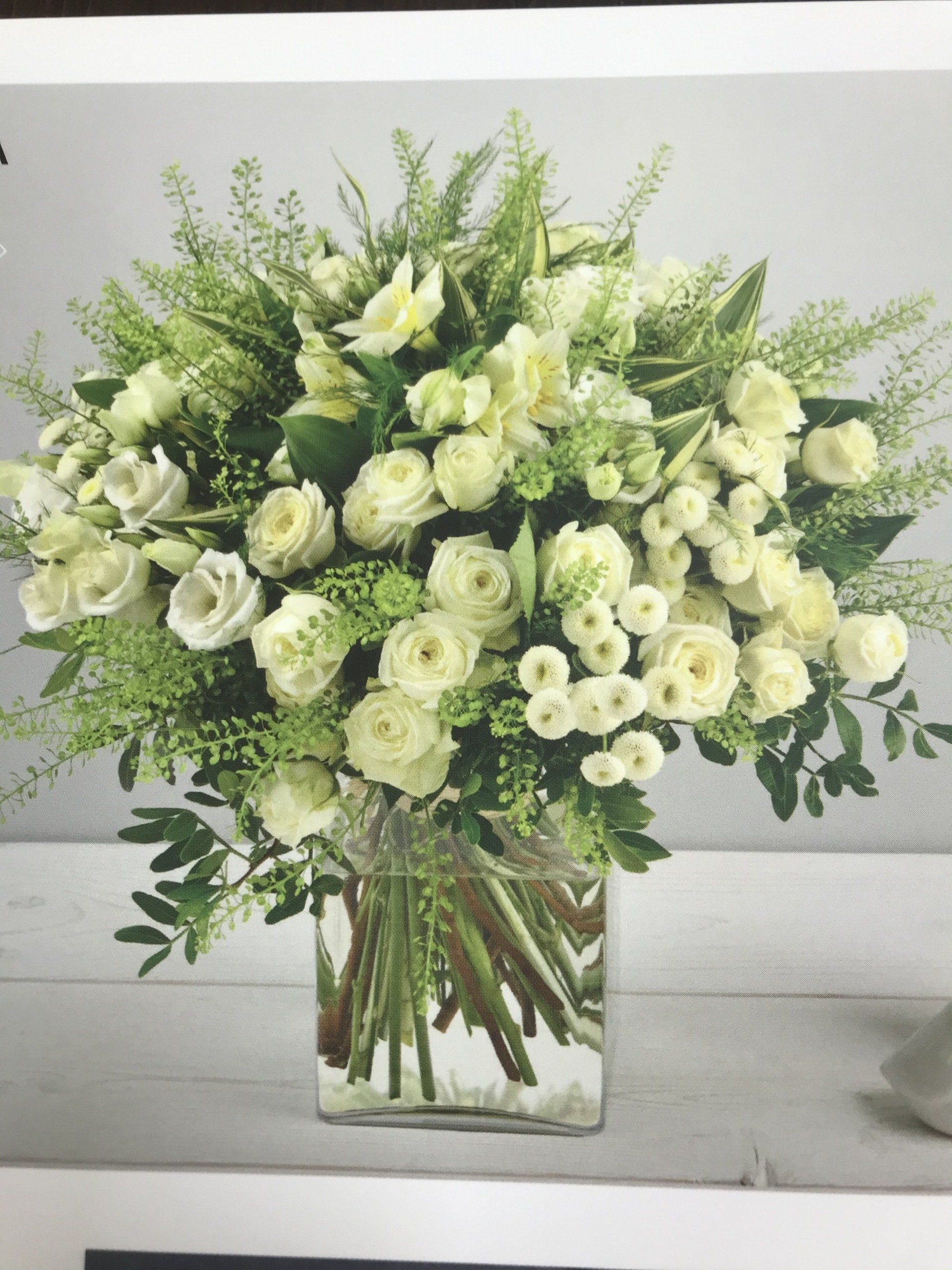 Bouquet roses blanches
