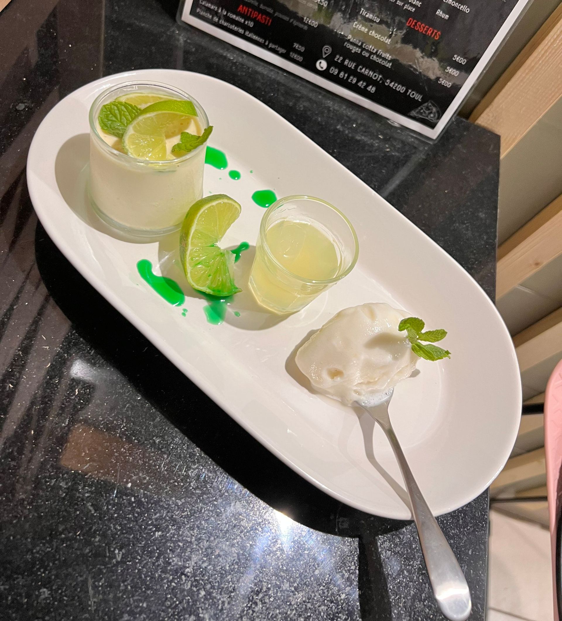 Dessert à base de citron