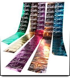 Un montón de cintas de diferentes colores con la palabra Barbie en ellas.